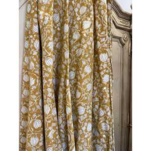 Pantalones Harem para Mujer - Pantalones Deportivos Elásticos de Cintura Alta con Estampado Formal, Talla Única, Color Cúrcuma, Transpirables y con Efecto Arrugado - Product Image 4