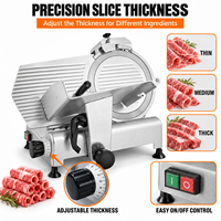 Trancheuse à viande commerciale robuste 120W, 8 pouces (220 mm), lame en acier inoxydable pour charcuterie, boucherie, restaurant, cuisine, vente en gros, OEM, ODM