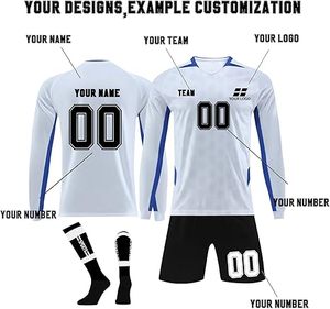 Jersey personalizado, camisetas de fútbol NameNumberLogo personalizado, cuello redondo manga larga personalizado fútbol portero Jersey - Product Image 3