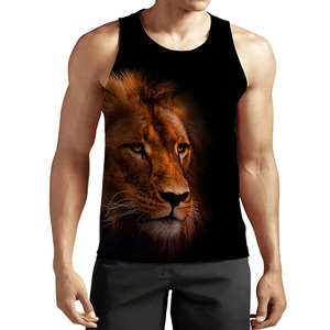 เสื้อกล้ามผู้ชายผ้าคอตตอนออร์แกนิกระบายอากาศได้ดีใหม่100% เสื้อกล้ามใส่วิ่งจ๊อกกิ้ง3D ออกแบบได้ตามต้องการ - Product Image 3