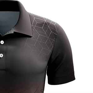 เสื้อโปโลพิมพ์ลาย Elite ผ้าถักผสมประสิทธิภาพสูง สำหรับกีฬาและธุรกิจ เสื้อโปโลพรีเมียมสำหรับผู้ชาย เล่นกอล์ฟและทำงาน - Product Image 5