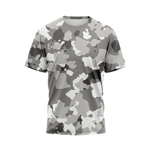 Vente en gros de chemises personnalisées sublimation camouflage chasse maillot t-shirt camouflage coton extérieur chasse maillot camping chemise pour homme - Product Image 1