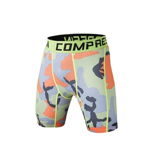 OEM Top Selling Men's Compression Shorts Custom Logo Cotton <b>Football</b> Leggings Workout Fitness Sublimated Technique - Product Image 3