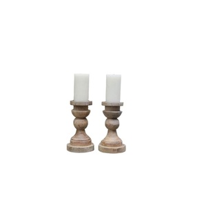 Candelabro de madera personalizado de alta calidad para decoración del banquete de boda uso suministros a granel candelabros de madera linternas tarros de velas - Product Image 2