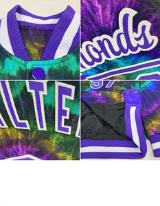 Blouson universitaire en coton personnalisable pour la vente en gros, modèle 2025, grande taille, col montant, broderie frontale, haute qualité - Product Image 6