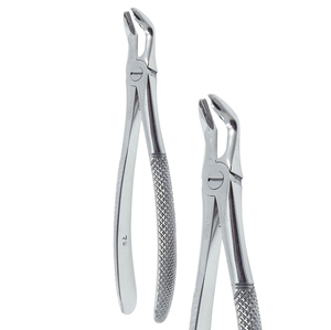 Fórceps de extracción dental de acero inoxidable al por mayor No.79A acabado espejo patrón inglés instrumentos quirúrgicos OEM personalizables - Product Image 6
