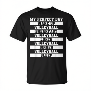 Camiseta de voleibol My Perfect Day, diseño deportivo para atacante y golpeadora - Product Image 2
