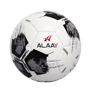 Alaay Ballon de football en cuir PU/PVC avec impression personnalisée Vente directe pour l'entraînement et le jeu Tailles 5/4/3/2 Ballon de football - Product Image 1