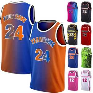 เสื้อบาสเก็ตบอลไล่ระดับสีเครื่องแบบกีฬาสีจางเสื้อกีฬาพอดีตัวปรับแต่งได้ - Product Image 4