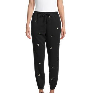 Nouveau pantalon de survêtement uni pour femmes en coton/polyester avec poches latérales Pantalon pour femmes à la mode - Product Image 1