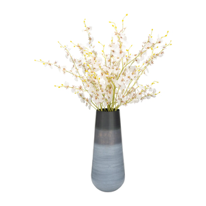 Jarrón Metálico de Dos Tonos con Maceta Moderna de Aluminio, Acabado Plateado y Bronce para Decoración Artística de Lujo - Product Image 5