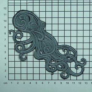 Patchs et badges de service brodés avec logo animal tigre personnalisé 100% Bordure de Merrow adhésive en tissu sergé à la machine - Product Image 4