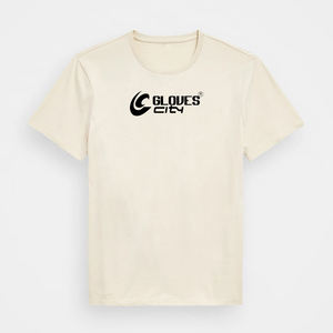 T-shirt de sport décontracté en coton polyester à col rond classique en gros, taille plus, poids lourd, pour hommes, GLOVES City, anti-rides - Product Image 2