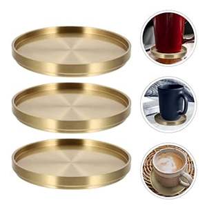 Posavasos de botella de metal Premium plateado con superficie brillante diseñada para Decoración de mesa de comedor y escritorios de oficina - Product Image 2