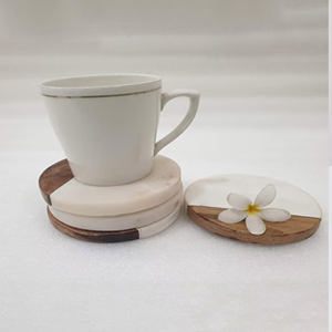 Sous-verres en bois d'acacia et de mangue écologiques modernes avec des surfaces en grain organique, taille personnalisée, décoration de salle à manger vintage, lots en gros - Product Image 5