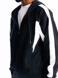 Sudadera con Capucha Gruesa de Fabricación al por Mayor, con Cierre Completo, Talla Grande, 500 GSM, Bordado 3D Personalizado, Unisex, Hombros Caídos - Product Image 6