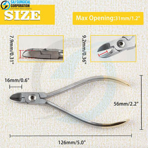 Pinces orthodontiques dentaires réutilisables de haute qualité avec logo personnalisé Source d'alimentation manuelle de vente en ligne - Product Image 3