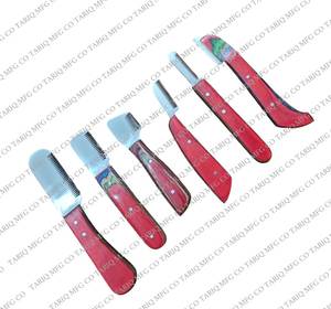 Nouvel arrivage de couteaux à dénuder professionnels pour animaux de compagnie, outils de toilettage à la main pour chiens en acier inoxydable avec manche en bois pour animaux de compagnie - Product Image 6