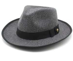 Polyester Fedora Hat for Women and Men Winter Vintage Bulk <b>Wide</b> Brim with Bow Tie <b>Ribbon</b> Party Sports - Product Image 2