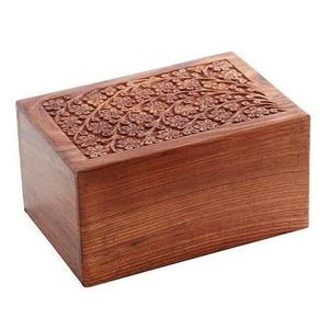 <b>Pet</b> <b>Urn</b> for <b>Ashes</b> Keepsake Carved Rosewood Box <b>Pet</b> <b>Urn</b> in Natural Reddish-Brown Color - Product Image 5
