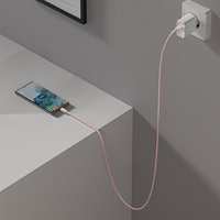 6A Carga rápida 3A 1M USB a Tipo-C Cable CB-316C ROSA Carga súper rápida Micro-USB para teléfono móvil Android 0,3 M a 3M Longitudes