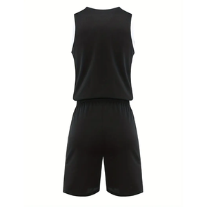 Uniformes de baloncesto personalizados para hombre de MOQ bajo de color sólido de último diseño/ropa deportiva conjuntos de uniformes de baloncesto personalizados - Product Image 2