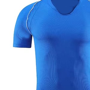 Vêtements de sport d'entraînement de football en polyester 100% bleu élégant pour adultes Maillots France - Product Image 6