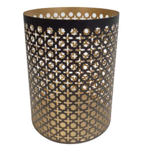 Vaisselle Décoration Lot de 2 Bougie Votive Carrée en Métal de Taille Moyenne, Couleur Argent, Nickel, Porte-bougie pour Décorations Fait à la Main - Product Image 3