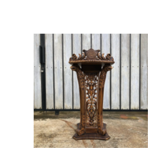 Vente d'usine, pupitre vintage en teck, pupitre en bois pour enseignant, pupitre de conférence pour l'école - Product Image 6