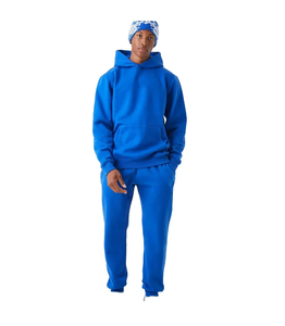 <b>Men'S</b> Sports <b>Pullover</b> Tracksuit Joggers Pants 100% Cotton Tracksuit Set - Product Image 1