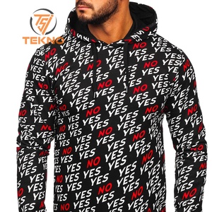 Sudadera con capucha de sublimación 3D personalizada para hombre, Sudadera con capucha de algodón y poliéster para hombre, ropa de calle, sudaderas con capucha personalizadas para hombre - Product Image 2