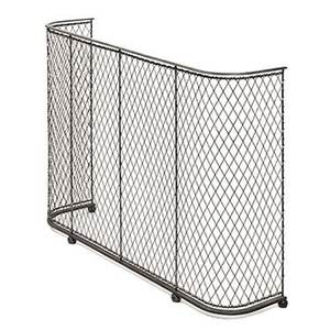 Grille de protection contre le feu en métal massif, en fer forgé, accessoires pour cheminée, écran de cheminée avec portes, grille de protection contre le feu - Product Image 3