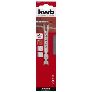 Foret Kwb 5 mm avec tige cylindrique pour maçonnerie et béton, modèle 039650 - Product Image 1