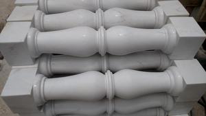 Escaleras de barandilla de mármol de ónix de diseño moderno en tamaños personalizados, pasamanos de escalera de mármol, pasamanos de mármol, balaustres interiores para escaleras - Product Image 5