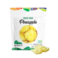 Ananas lyophilisé Tropickout - 100% fruits, sans sucre ajouté, végétalien, sans gluten, collation à base de plantes du Brésil