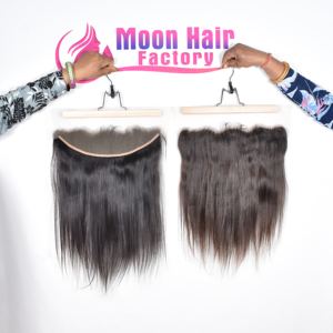 Cabello Frontal Natural de la Mejor Calidad para Exportación, 13x4, Liso, Negro, Textura Suave, Puntas Gruesas y Saludables, Disponible para la Venta en Línea - Product Image 6