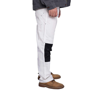Pantalon de sécurité Cargo Orange blanc haute visibilité pour hommes OEM bande réfléchissante vêtements de travail pantalon de Construction Durable respirant - Product Image 2