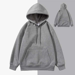 Vente en gros 100% coton Oem Logo personnalisé Ensemble de sweat à capuche unisexe Sweats à capuche unis brodés par le fabricant pour hommes hiver - Product Image 5