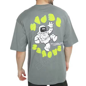 T-shirts de qualité supérieure en coton de style t-shirt uni pour hommes t-shirts pour hommes en gros lavés à l'acide fabriqués au Pakistan - Product Image 2