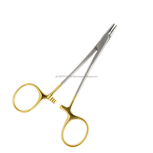 Portaagujas Oftálmico Manual de Acero Inoxidable Recto, Semi-Dorado, Instrumento Oftalmológico de Primera Calidad, Clase I, Certificado CE ISO, OEM - Product Image 6