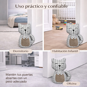 Tope de Puerta Decorativo Multifuncional, Suave y Seguro, Diseño de Transportador a Prueba de Viento para Dormitorio y Sala de Estar - Product Image 6