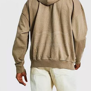 Style de rue personnalisé surdimensionné Distressed Hoodies Blank Plain Sweats à capuche en détresse d'hiver pour hommes - Product Image 5