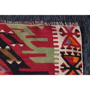 Vintage <b>Rug</b>, 5.5x8.9 ft Area Turkish <b>Rug</b>, Kilim <b>Rainbow</b> <b>Rainbow</b> Geometric <b>Rug</b> - Product Image 5