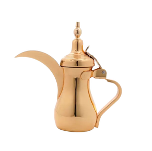 High Quality <b>Metal</b> Polished Tea and <b>Coffee</b> <b>Pots</b> Handmade Tableware Wedding and Ramadan Gift Arabian Dallah - Product Image 2