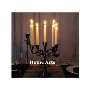 Bougeoir en aluminium design antique avec centre de table candélabre de qualité luxe en cristal pour décor d'occasion de mariage - Product Image 5