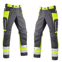 Pantalones de Trabajo Personalizados para Hombre, Reflectantes, Transpirables, de Secado Rápido, de Poliéster, sin Costuras, con Tecnología de Detección por Aguja, Duraderos