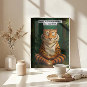 Medi-Tiger Modern <b>Canvas</b> Wall Art Black <b>Frame</b> - Product Image 4