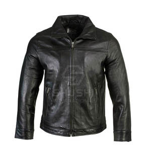 Diseña Tu Propia Chaqueta de Cuero para Hombre de Invierno con Logotipo Frontal, Alta Calidad, Manga Larga, Ecológica, Transpirable, Talla Personalizada, Estilo Vintage - Product Image 1