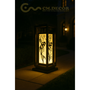 DNT.001.09 Lampe solaire LED de jardin haut de gamme 220V AC/DC IP65 étanche blanc chaud CCT 3000K pour aménagement paysager - Product Image 1