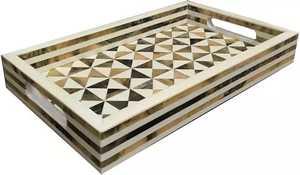 Bandeja de Servicio Moderna con Incrustaciones de Resina Ecológica, Decoración para Fiestas, Vajilla para Cocina, Catering, Desayuno, Almuerzo, Cena - Product Image 3